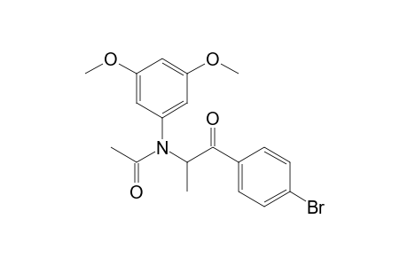 N-Acetyl-1-(4-bromophenyl)-2-[(3,5-dimethoxyphenyl)amino]propanone
