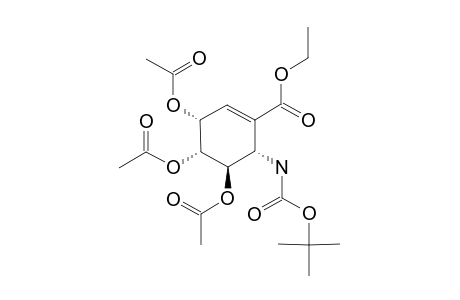 ETHYL-(SYN)-(ANTI)-(ANTI)-3,4,5-TRIACETOXY-6-TERT.-BUTOXYCARBONYLAMINOCYCLOHEX-1-ENE-1-CARBOXYLATE
