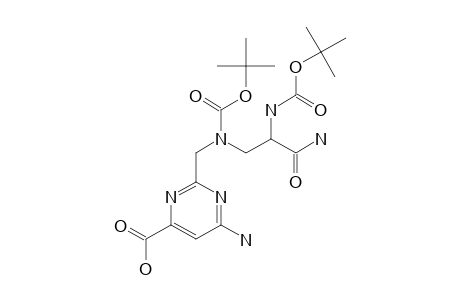 (S)-N(ALPHA),N(BETA)-(TERT.-BUTYLOXYCARBONYL)-N(BETA)-[(4-CARBOXY-6-AMINO-PYRIMIDINE-2-YL)-METHYL]-BETA-AMINOALANINAMIDE