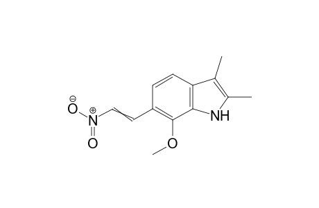 7-Methoxy-2,3-dimethyl-6-(2-nitrovinyl)indole
