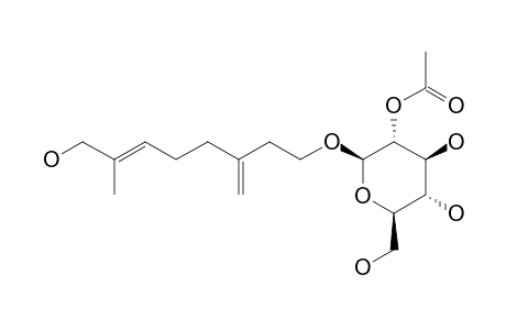 7-METHYL-3-METHYLENE-6E-OCTEN,1,8-DIOL-1-O-BETA-D-[2'-O-ACETYL-GLUCOPYRANOSIDE]