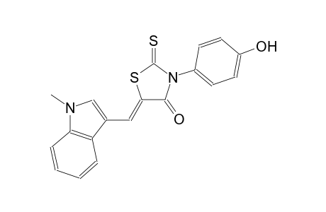 (5Z)-3-(4-hydroxyphenyl)-5-[(1-methyl-1H-indol-3-yl)methylene]-2-thioxo-1,3-thiazolidin-4-one