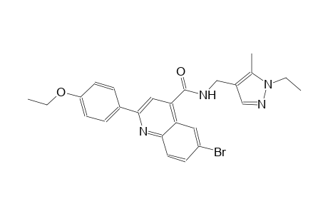 6-bromo-2-(4-ethoxyphenyl)-N-[(1-ethyl-5-methyl-1H-pyrazol-4-yl)methyl]-4-quinolinecarboxamide