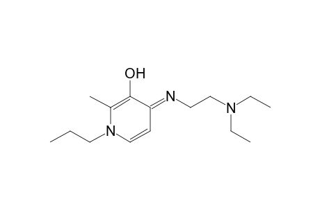 4-[(2'-Diethylamino)ethylimino]-1,4-dihydro-2-methyl-1-propyl-3-pyridinol