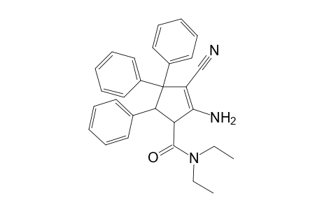 4,4,5-Triphenyl-2-amino-3-cyanocyclopent-2-ene-1-(N,N-diethyl)carbamide