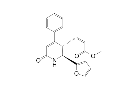 (Z)-methyl 3-[(2S*,3S*)-2-furyl-2,3-dihydro-6-oxo-4-phenylpyrid-3-yl]propenoate