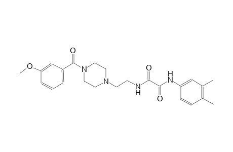 N~1~-(3,4-dimethylphenyl)-N~2~-{2-[4-(3-methoxybenzoyl)-1-piperazinyl]ethyl}ethanediamide