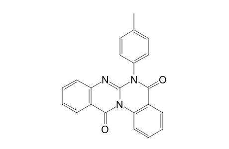 5H-Quinazolino[3,2-a]quinazoline-5,12(6H)-dione, 6-(4-methylphenyl)-