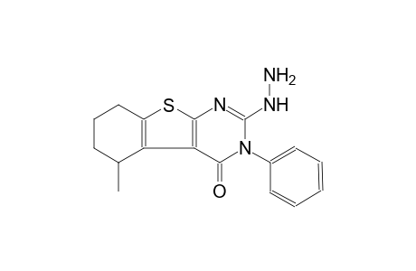 2-hydrazino-5-methyl-3-phenyl-5,6,7,8-tetrahydro[1]benzothieno[2,3-d]pyrimidin-4(3H)-one