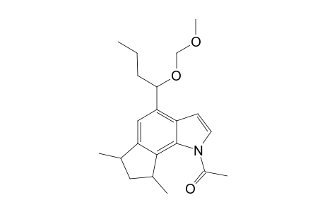 1-(N)-Acetyl-4-[1'-(methoxymethyl)oxybutyl]-6,8-dimethyl-1,6,7,8-tetrahydrocyclopent[g]indole