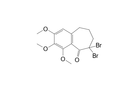 6,6-dibromo-6,7,8,9-tetrahydro-2,3,4-trimethoxy-5H-benzocyclohepten-5-one