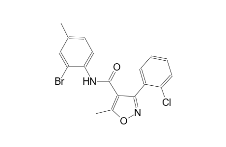 N-(2-bromo-4-methylphenyl)-3-(2-chlorophenyl)-5-methyl-4-isoxazolecarboxamide