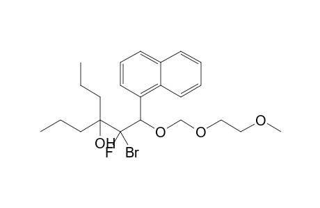 2-Bromo-2-fluoro-1-(2-methoxyethoxy)methoxy-1-(1-naphthyl)-3-propyl-3-hexanol
