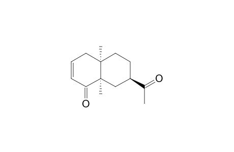 9-Acetyl-1,6-dimethylbicyclo[4.4.0]dec-3-en-2-one