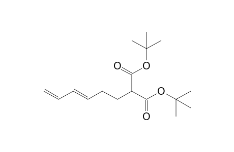 2-[(3E)-hexa-3,5-dienyl]malonic acid ditert-butyl ester