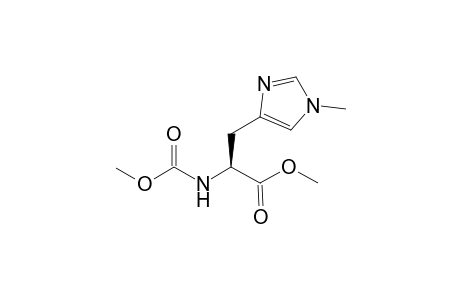 N(.alpha.)-(Methoxycarbonyl)-1-methyl-L-histidine methyl ester