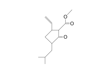 Methyl 5-ethenyl-3-(2-methyl-1-propyl)-2-oxocyclopentanecarboxylate