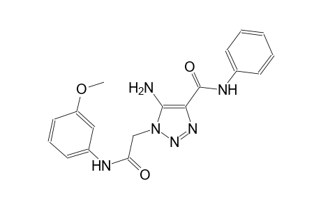 5-amino-1-[2-(3-methoxyanilino)-2-oxoethyl]-N-phenyl-1H-1,2,3-triazole-4-carboxamide