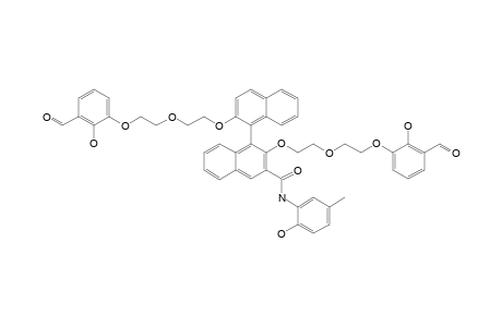 2,2'-BIS-[2-[2-(3-FORMYL-2-HYDROXYPHENOXY)-ETHOXY]-ETHOXY]-N-(2-HYDROXY-5-METHYLPHENYL)-[1,1'-BINAPHTHALENE]-3-CARBOXAMIDE