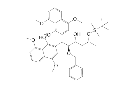 2-[(2S,3R,5R)-2-benzoxy-5-[tert-butyl(dimethyl)silyl]oxy-3-hydroxy-1-(1-hydroxy-4,8-dimethoxy-2-naphthyl)hexyl]-4,8-dimethoxy-1-naphthol