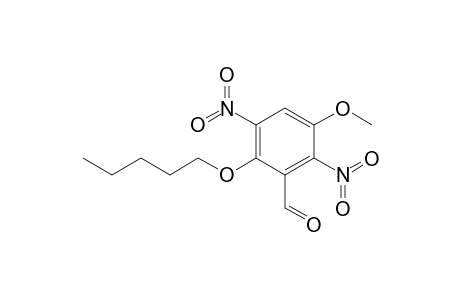 3-Methoxy-2,5-dinitro-6-(pentyloxy)benzaldehyde