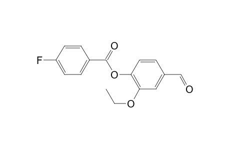 Benzoic acid, 4-fluoro-, 2-ethoxy-4-formylphenyl ester