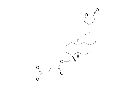 4-[[(1R,4aS,5R,8aS)-5-[2-(5-keto-2H-furan-3-yl)ethyl]-1,4a-dimethyl-6-methylene-decalin-1-yl]methoxy]-4-keto-butyric acid