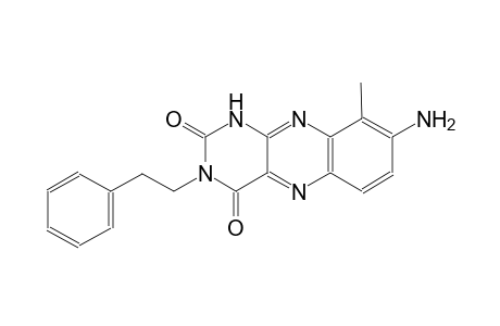 8-amino-9-methyl-3-(2-phenylethyl)benzo[g]pteridine-2,4(1H,3H)-dione