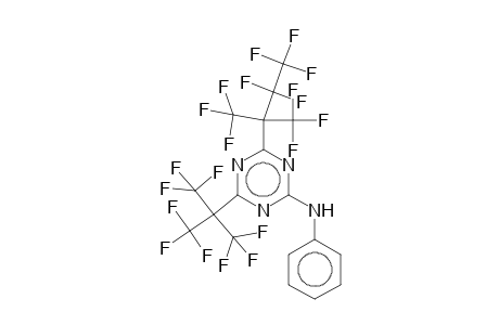 2-Anilino-4-[2,2,3,3,3-pentafluoro-1,1-bis(trifluoromethyl)propyl]-6-[2,2,2-trifluoro-1,1-bis(trifluoromethyl)ethyl]-1,3,5-triazine