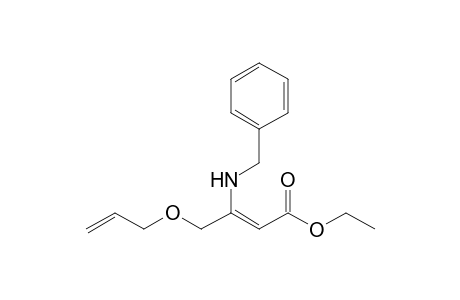 Ethyl 4-(allyloxy)-3-(benzylamino)-but-2-enoate