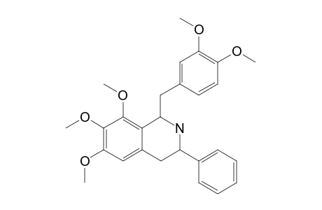 1-(3,4-DIMETHOXYPHENYLMETHYL)-3-PHENYL-6,7,8-TRIMETHOXY-1,2,3,4-TETRAHYDRO-ISOQUINOLINE
