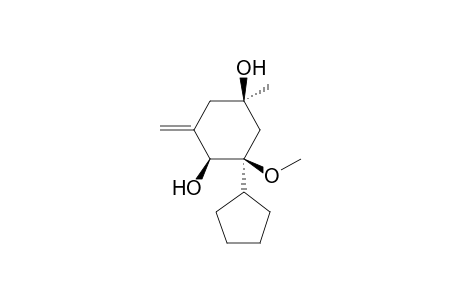 (1R,3S,4S)-3-cyclopentyl-3-methoxy-1-methyl-5-methylene-cyclohexane-1,4-diol