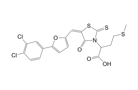 3-thiazolidineacetic acid, 5-[[5-(3,4-dichlorophenyl)-2-furanyl]methylene]-alpha-[2-(methylthio)ethyl]-4-oxo-2-thioxo-, (5E)-