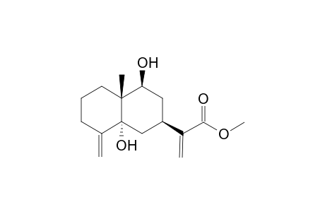 5.alpha.-9.beta.-Dihydroxyeudesm-4(15),11(13)-dien-12-oic acid methyl ester