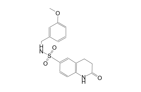 N-(3-methoxybenzyl)-2-oxo-1,2,3,4-tetrahydro-6-quinolinesulfonamide