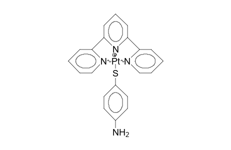 (4-Amino-thiophenolato)-(2,2':6',2'-terpyridine)-platinum(ii) cation
