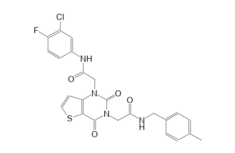 1-[3-(3-chloro-4-fluorophenyl)-2-oxopropyl]-3-[4-(4-methylphenyl)-2-oxobutyl]-1H,2H,3H,4H-thieno[3,2-d]pyrimidine-2,4-dione