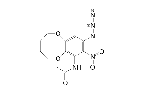 N-(9-azido-8-nitro-2,3,4,5-tetrahydro-1,6-benzodioxocin-7-yl)acetamide
