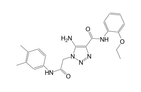 5-amino-1-[2-(3,4-dimethylanilino)-2-oxoethyl]-N-(2-ethoxyphenyl)-1H-1,2,3-triazole-4-carboxamide