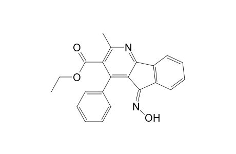 2-methyl-3-ethoxycarbonyl-4-phenyl-5-oxoindeno[1,2-b]pyridine oxime