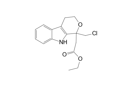 3-(1-Chloromethyl-1,3,4,9-tetrahydropyrano[3,4-b]indol-1-yl)acetic acid ethyl ester