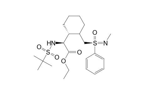 (S)-Ethyl 2-(1,1-Dimethylethylsulfonamido)-2-[(1R,2S)-2-({(S)-N-methylphenyl-sulfonimidoyl}methyl)cyclohexyl]acetate