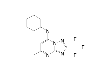 7-CYCLOHEXYLAMINE-5-METHYL-2-(TRIFLUOROMETHYL)-[1,2,4]-TRIAZOLO-[1,5-A]-PYRIMIDINE