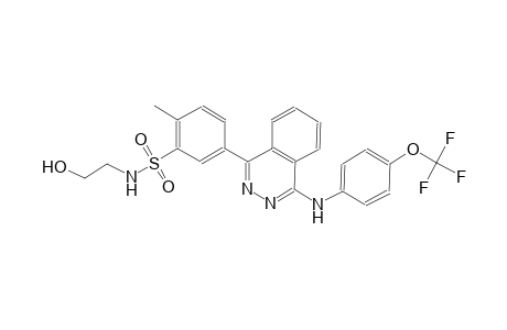 benzenesulfonamide, N-(2-hydroxyethyl)-2-methyl-5-[4-[[4-(trifluoromethoxy)phenyl]amino]-1-phthalazinyl]-