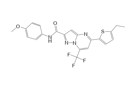 5-(5-ethyl-2-thienyl)-N-(4-methoxyphenyl)-7-(trifluoromethyl)pyrazolo[1,5-a]pyrimidine-2-carboxamide