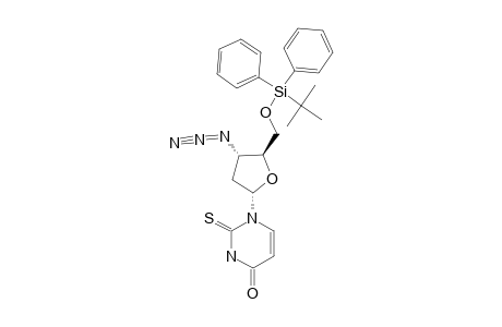 1-(3-AZIDO-5-O-TERT.-BUTYLDIPHENYLSILYL-2,3-DIDEOXY-ALPHA-D-ERYTHRO-PENTOFURANOSYL)-2-THIOURACIL