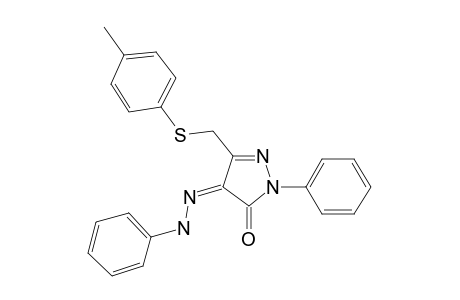 2-Phenyl-4-(phenyl-hydrazono)-5-p-tolylsulfanylmethyl-2,4-dihydro-pyrazol-3-one