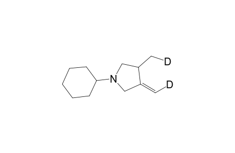 1-Cyclohexyl-3-deuteriomethyl-4(E)-deuteriomethylenepyrrolidine