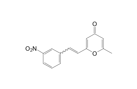 2-methyl-6-(m-nitrostyryl)-4H-pyran-4-one