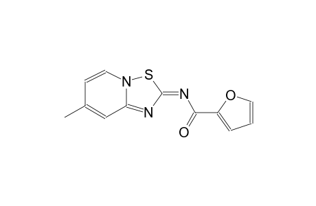 2-Furancarboxamide, N-(7-methyl-2H-[1,2,4]thiadiazolo[2,3-a]pyridin-2-yliden)-